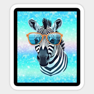 Cool zebra Sticker